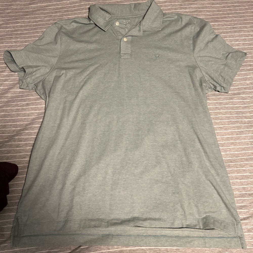 AE Men's Light Green Polo Shirt
